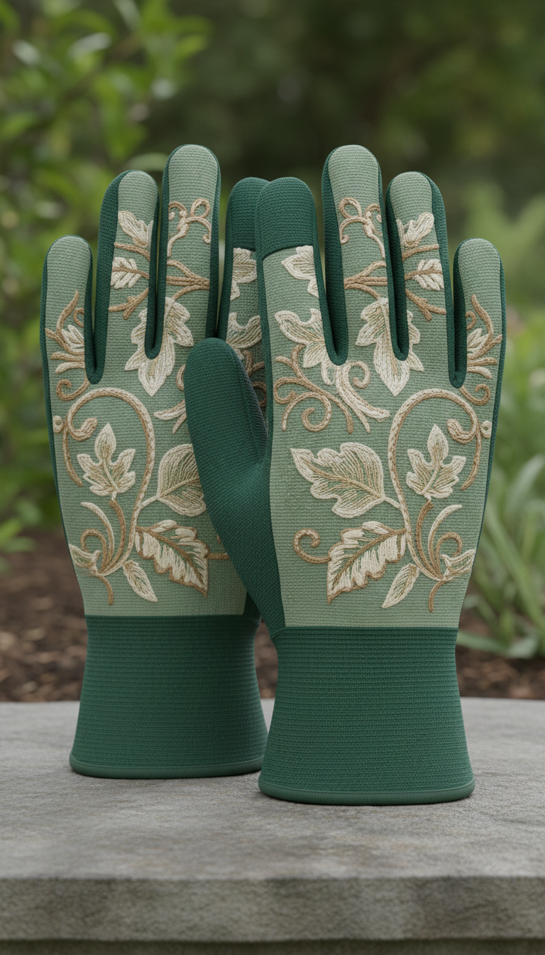 Embroidered Gardening Gloves With Logo