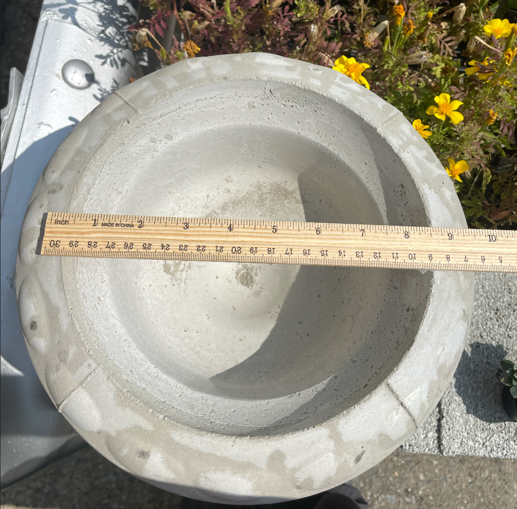 Large Bowl Cement Planter