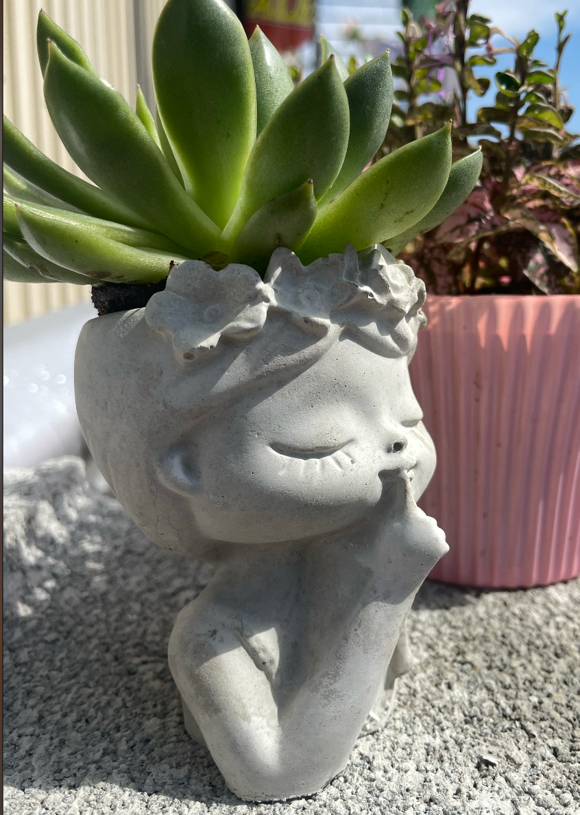 Quiet Flower Girl Succulent Planter